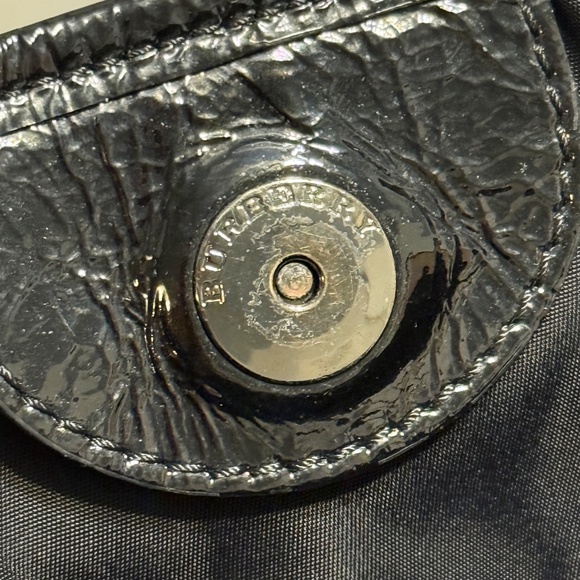 Burberry Black and Cream Plaid Satchel - Picture 4 of 11